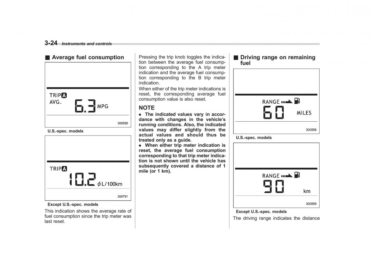 Subaru Tribeca owners manual / page 153