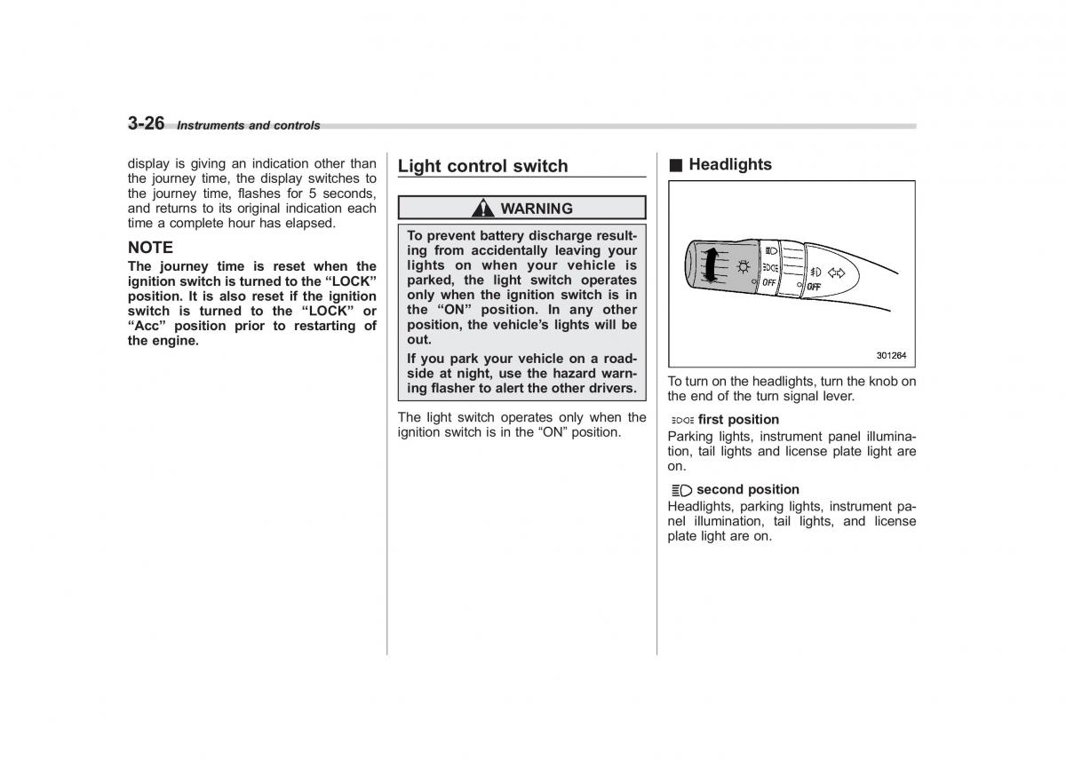 Subaru Tribeca owners manual / page 155