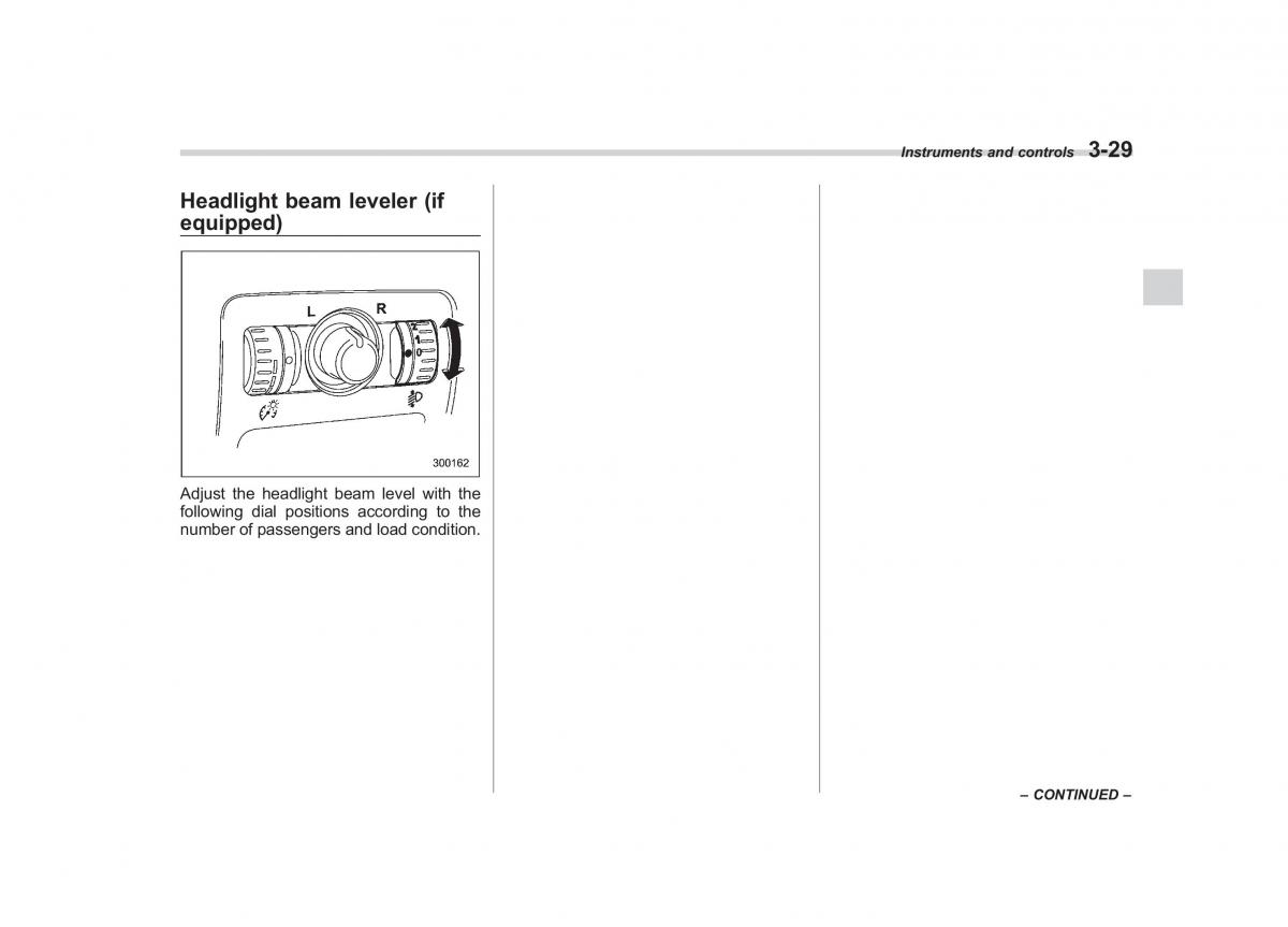 Subaru Tribeca owners manual / page 158