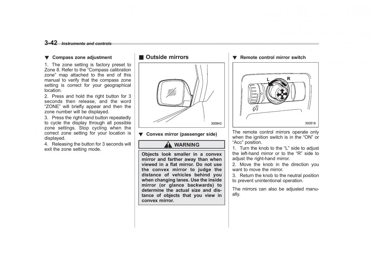 Subaru Tribeca owners manual / page 171