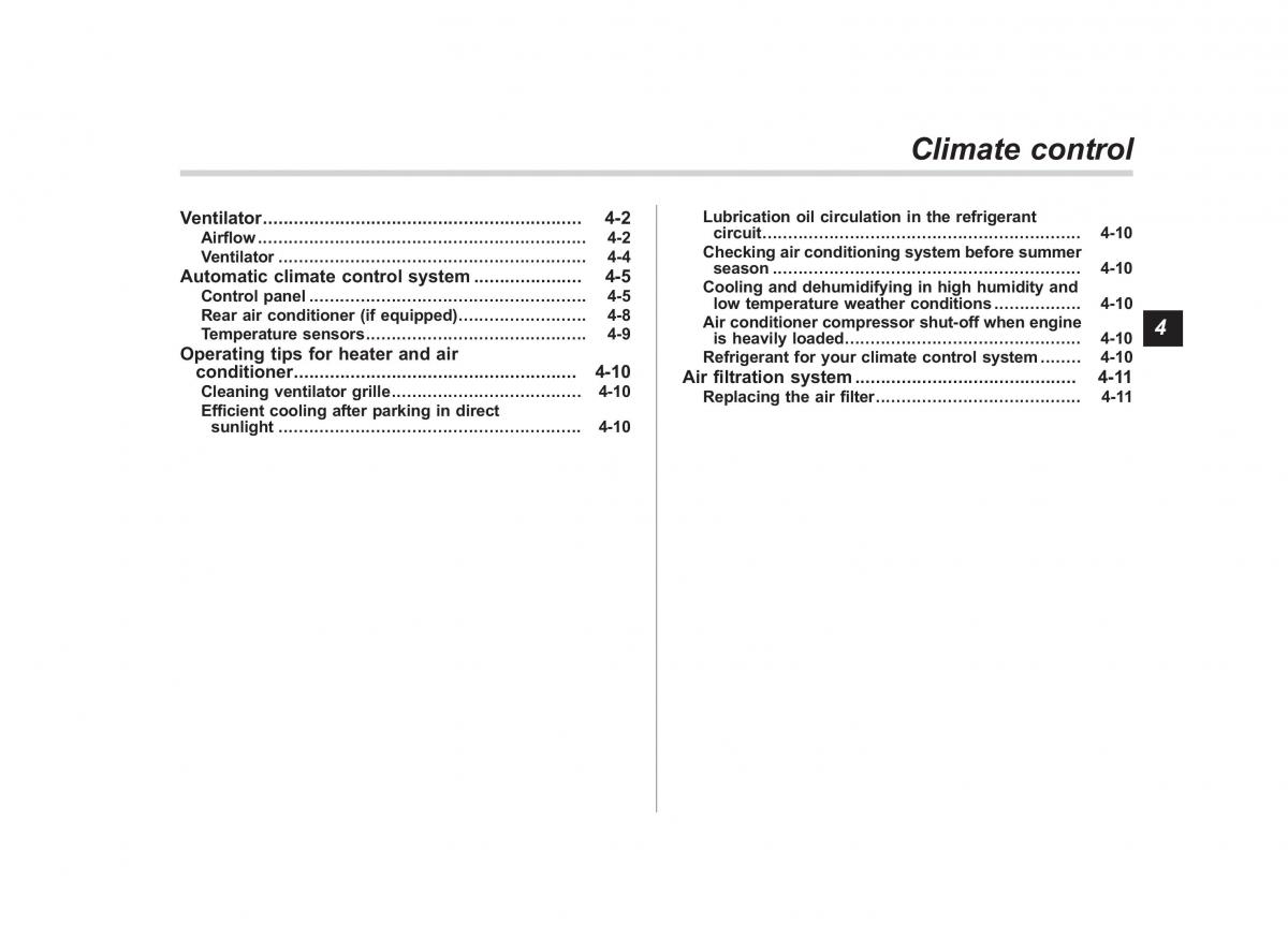 Subaru Tribeca owners manual / page 174