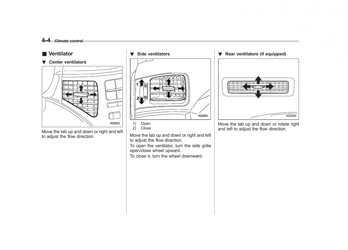 Subaru Tribeca owners manual / page 177