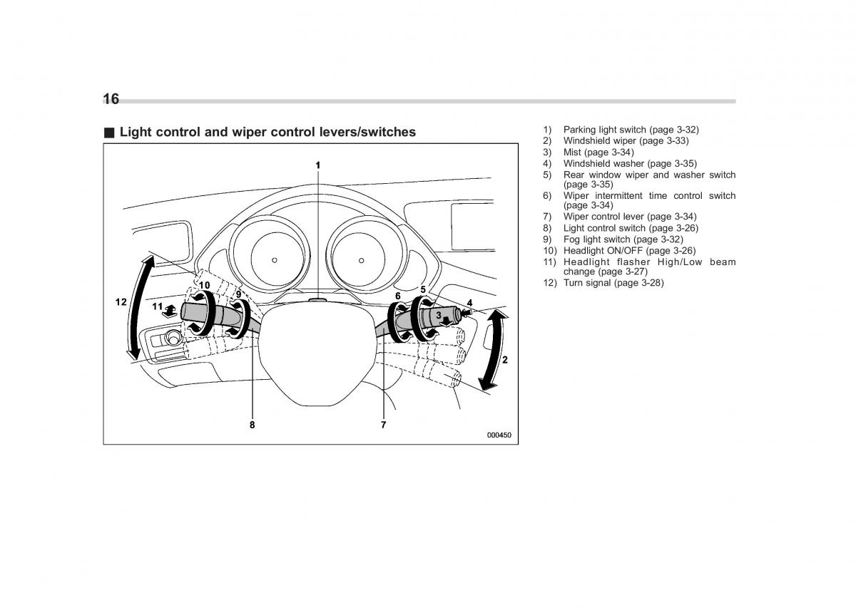 Subaru Tribeca owners manual / page 19