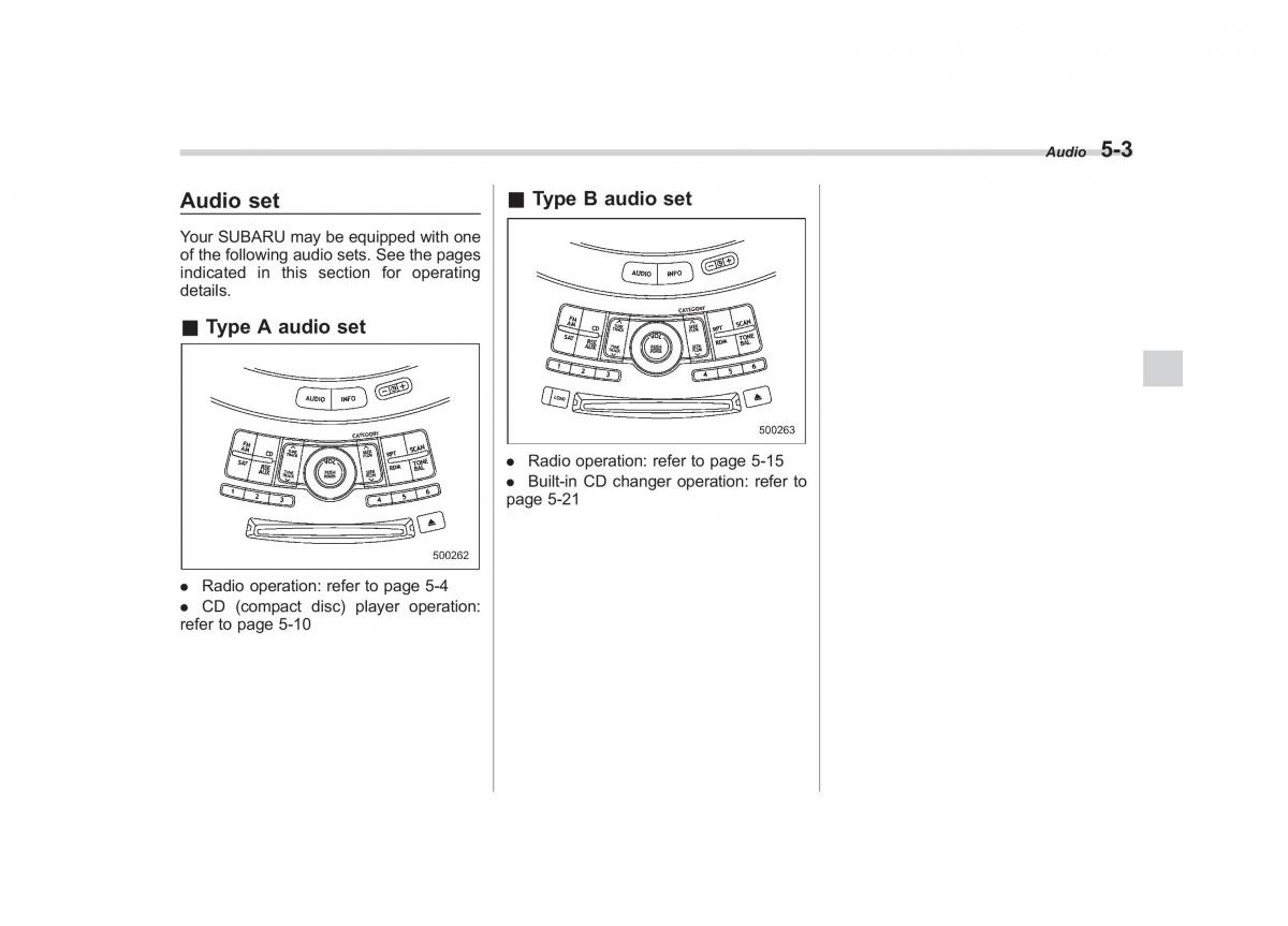 Subaru Tribeca owners manual / page 190