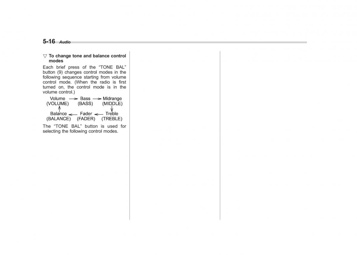 Subaru Tribeca owners manual / page 203