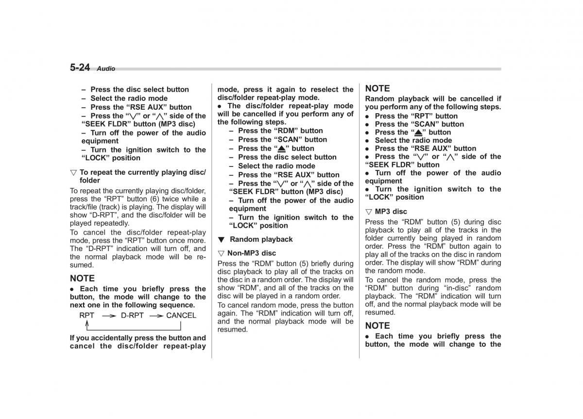 Subaru Tribeca owners manual / page 211