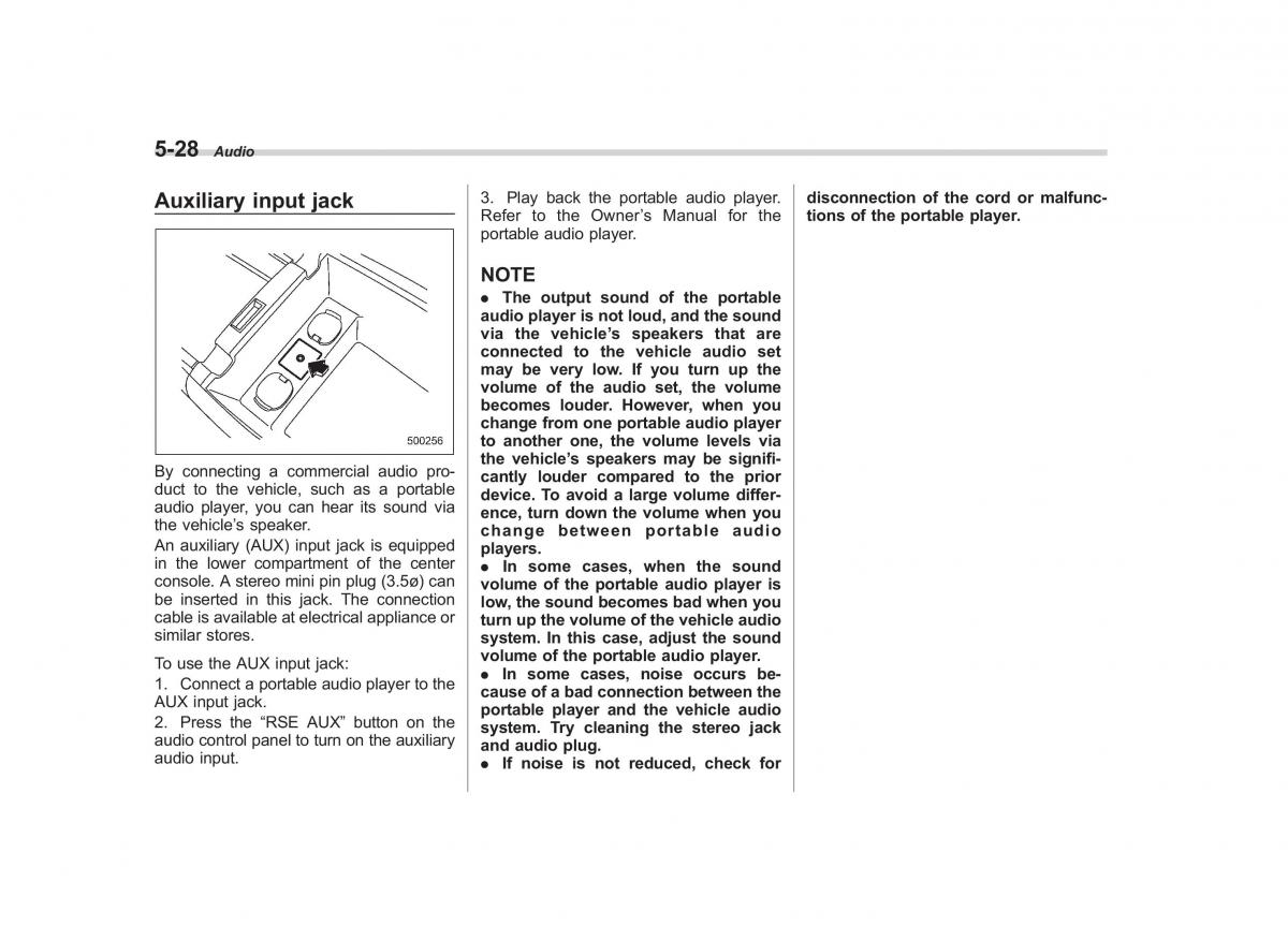 Subaru Tribeca owners manual / page 215