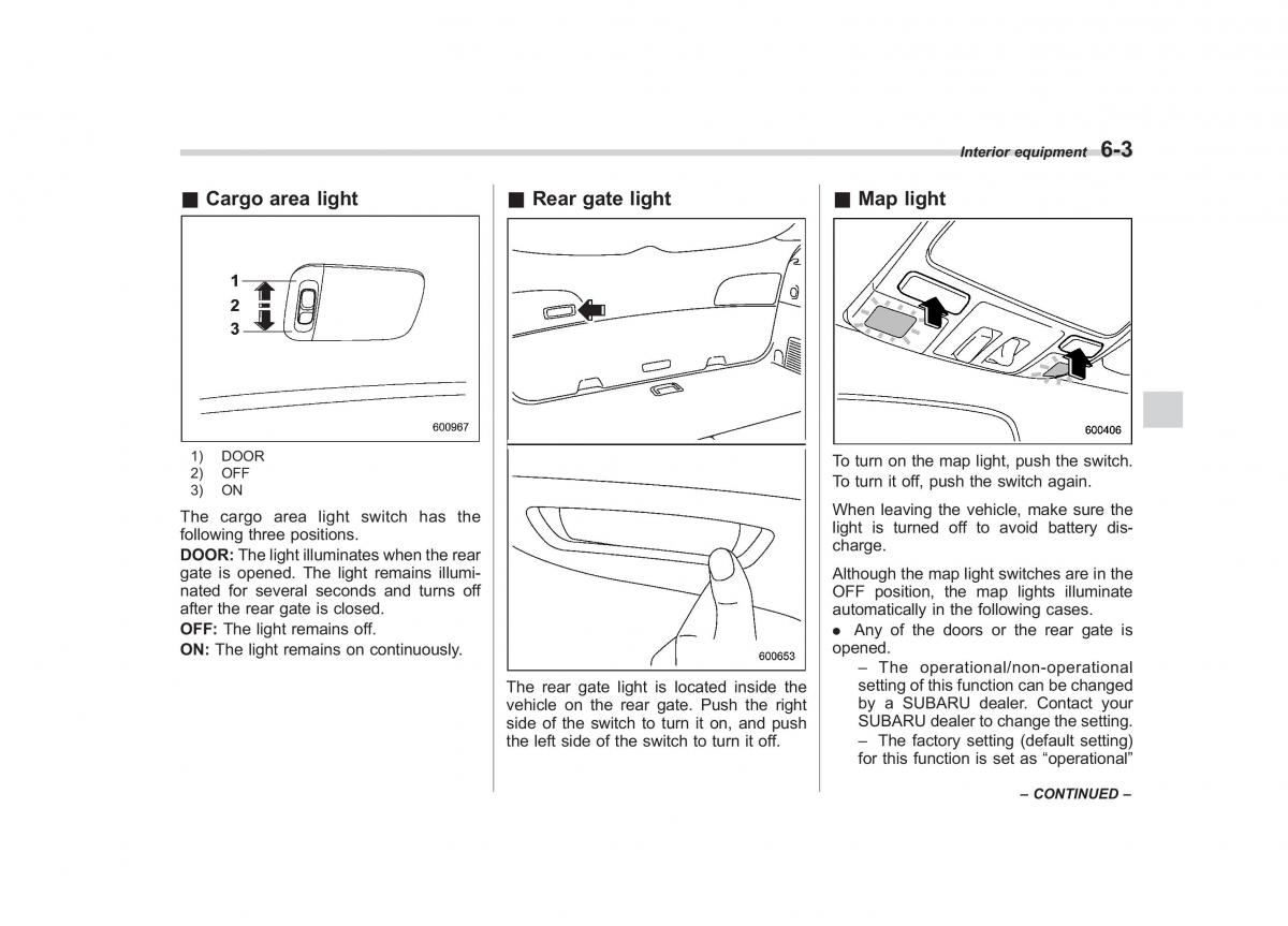 Subaru Tribeca owners manual / page 220