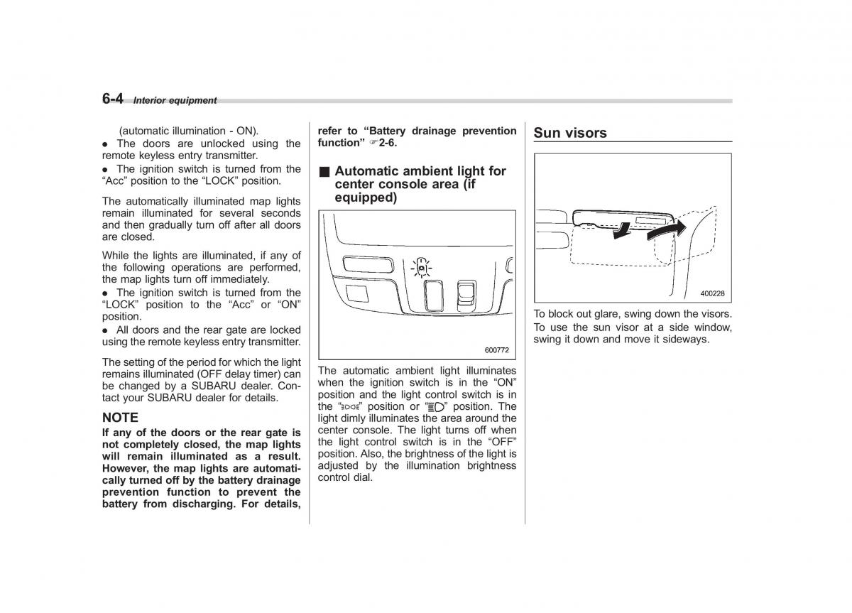 Subaru Tribeca owners manual / page 221