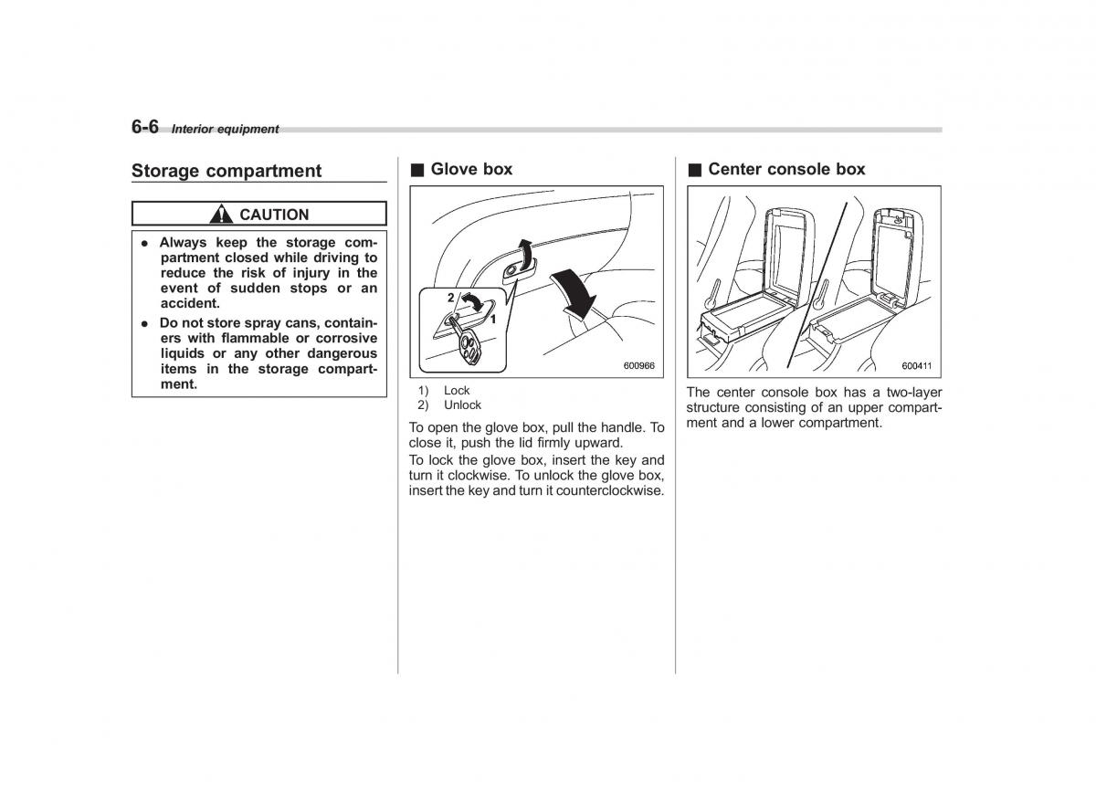 Subaru Tribeca owners manual / page 223