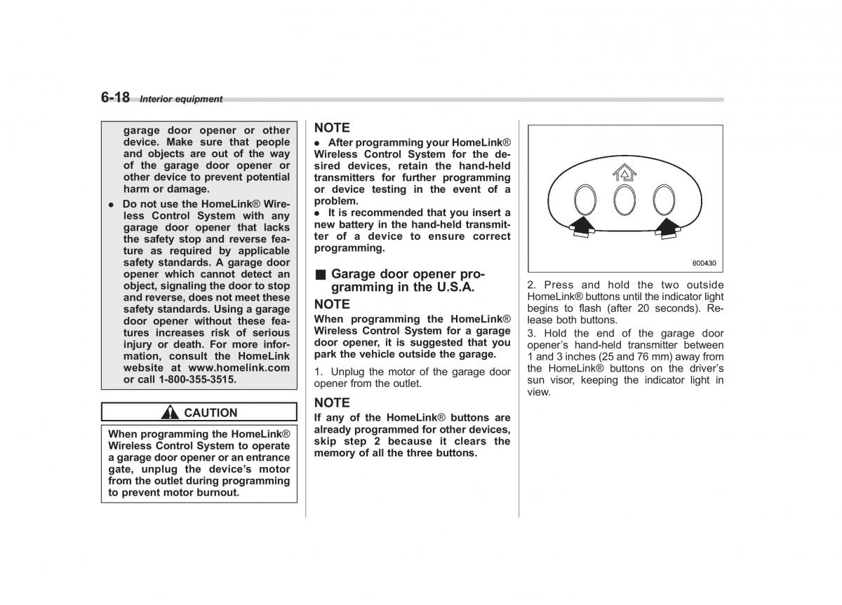 Subaru Tribeca owners manual / page 235