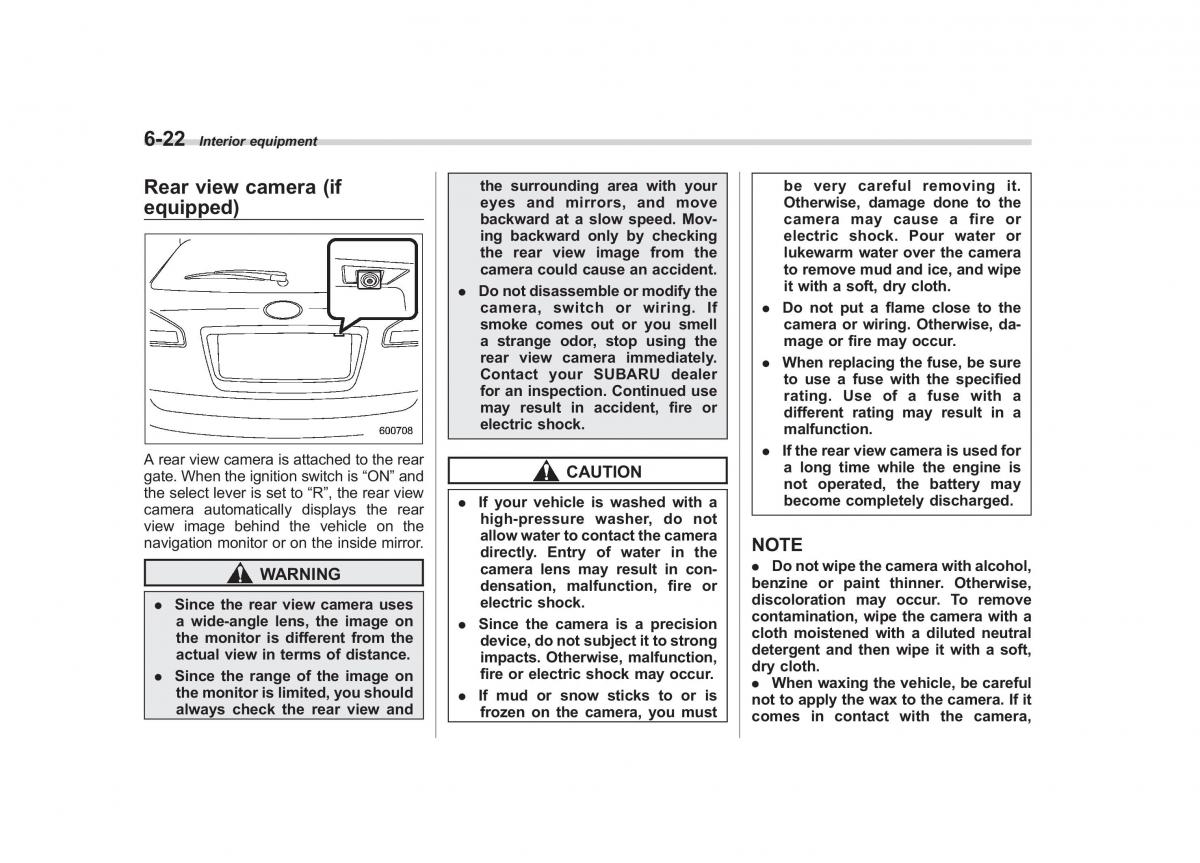 Subaru Tribeca owners manual / page 239