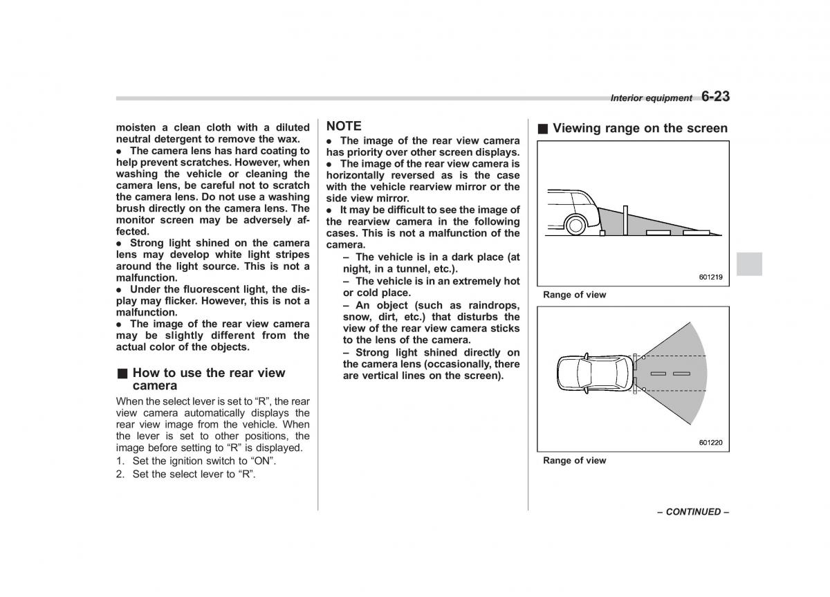 Subaru Tribeca owners manual / page 240