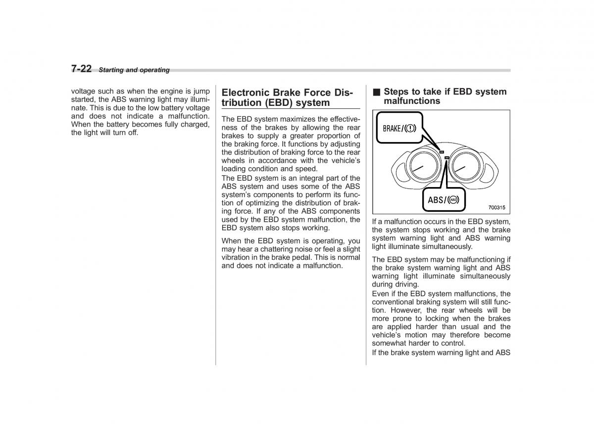 Subaru Tribeca owners manual / page 265