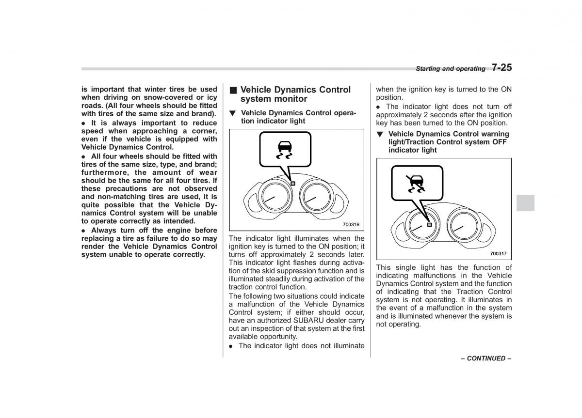 Subaru Tribeca owners manual / page 268