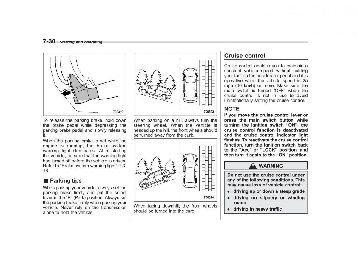 Subaru Tribeca owners manual / page 273