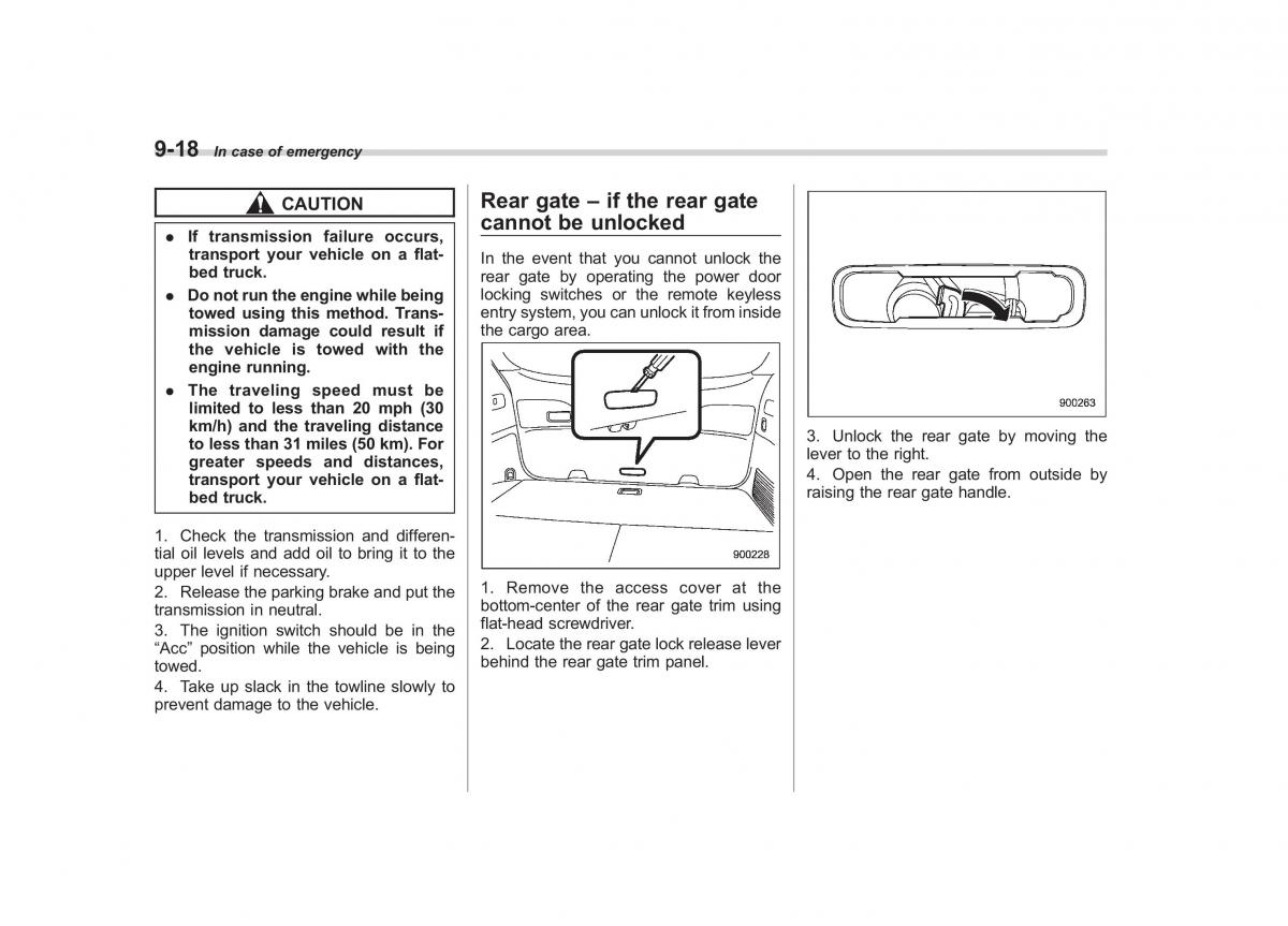 Subaru Tribeca owners manual / page 323