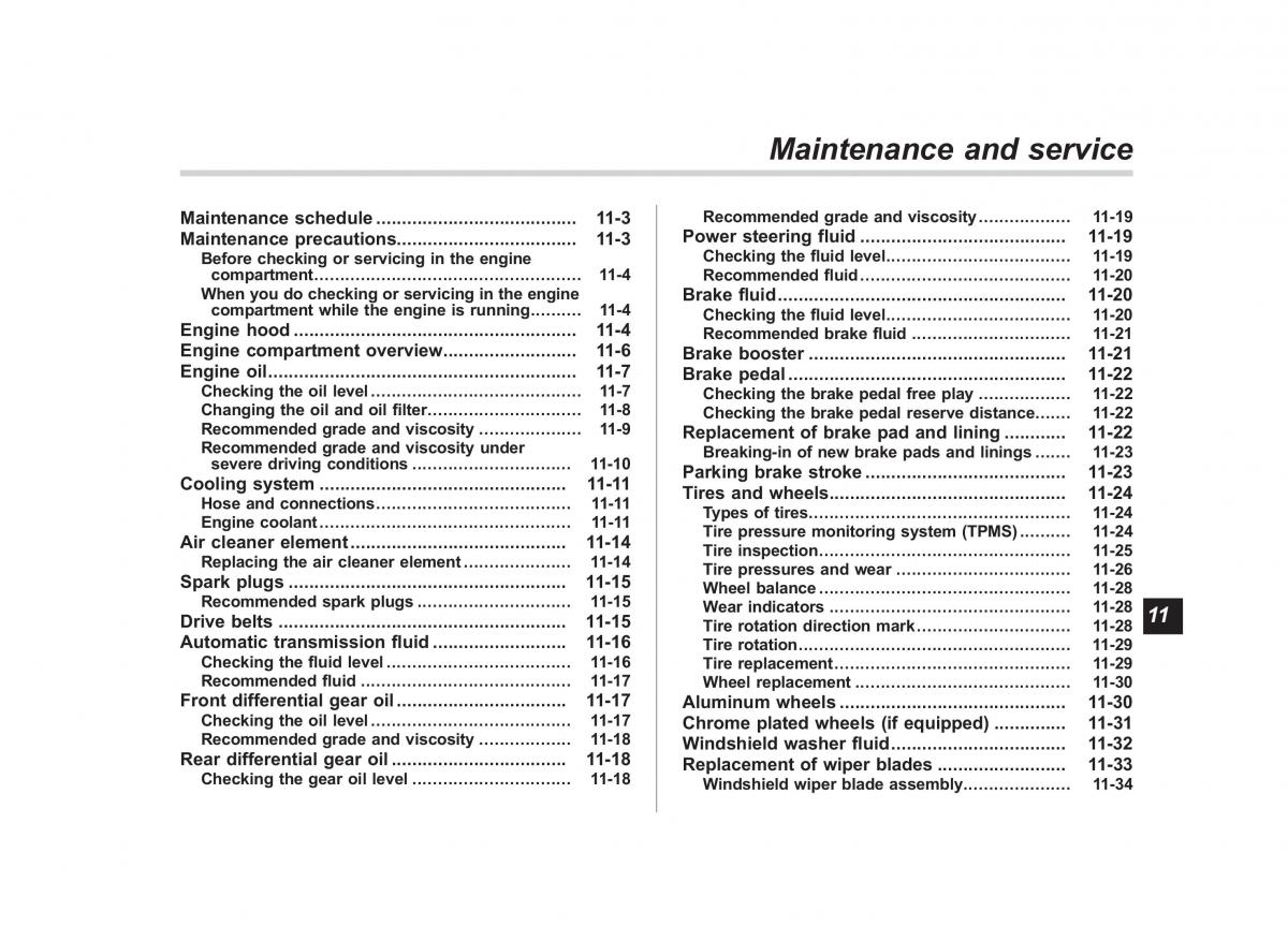 Subaru Tribeca owners manual / page 332