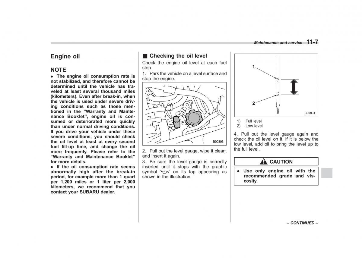 Subaru Tribeca owners manual / page 338