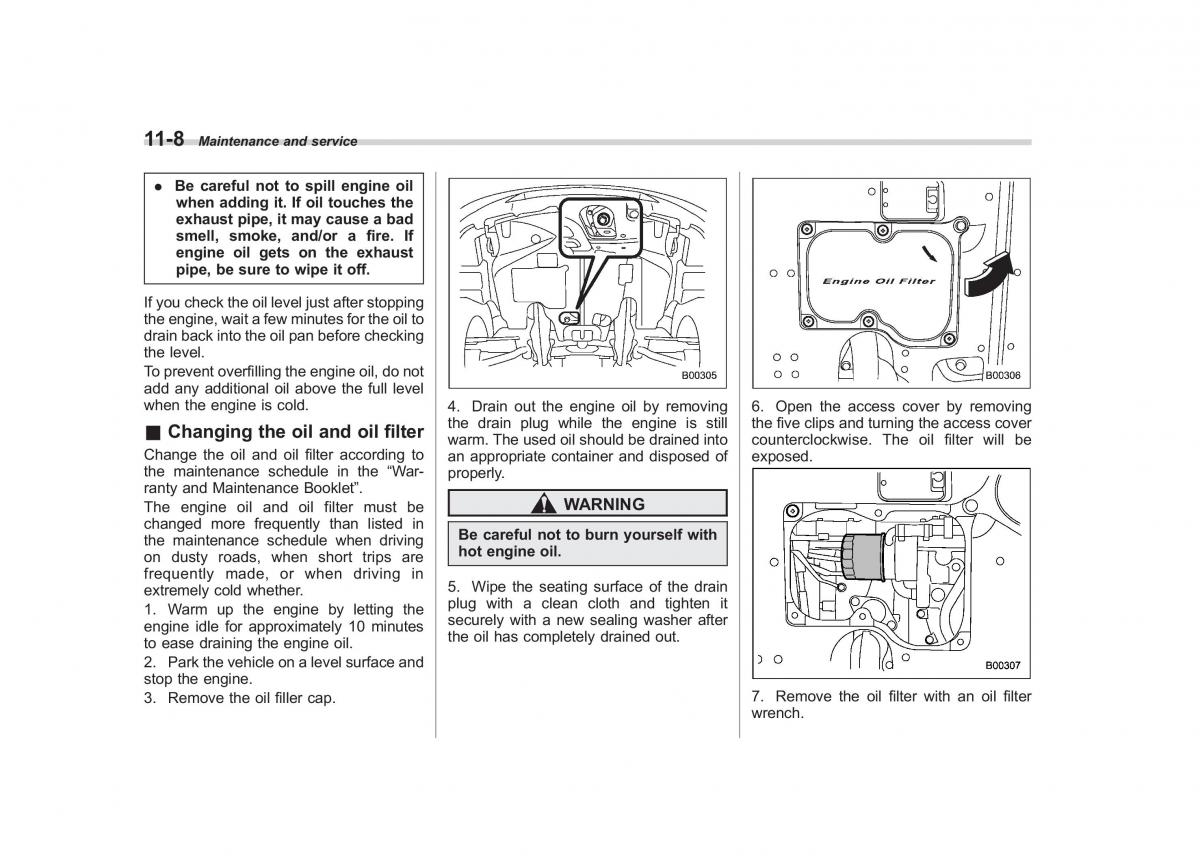 Subaru Tribeca owners manual / page 339