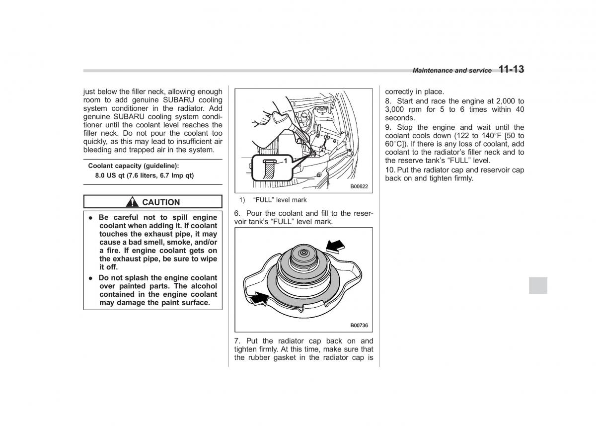 Subaru Tribeca owners manual / page 344