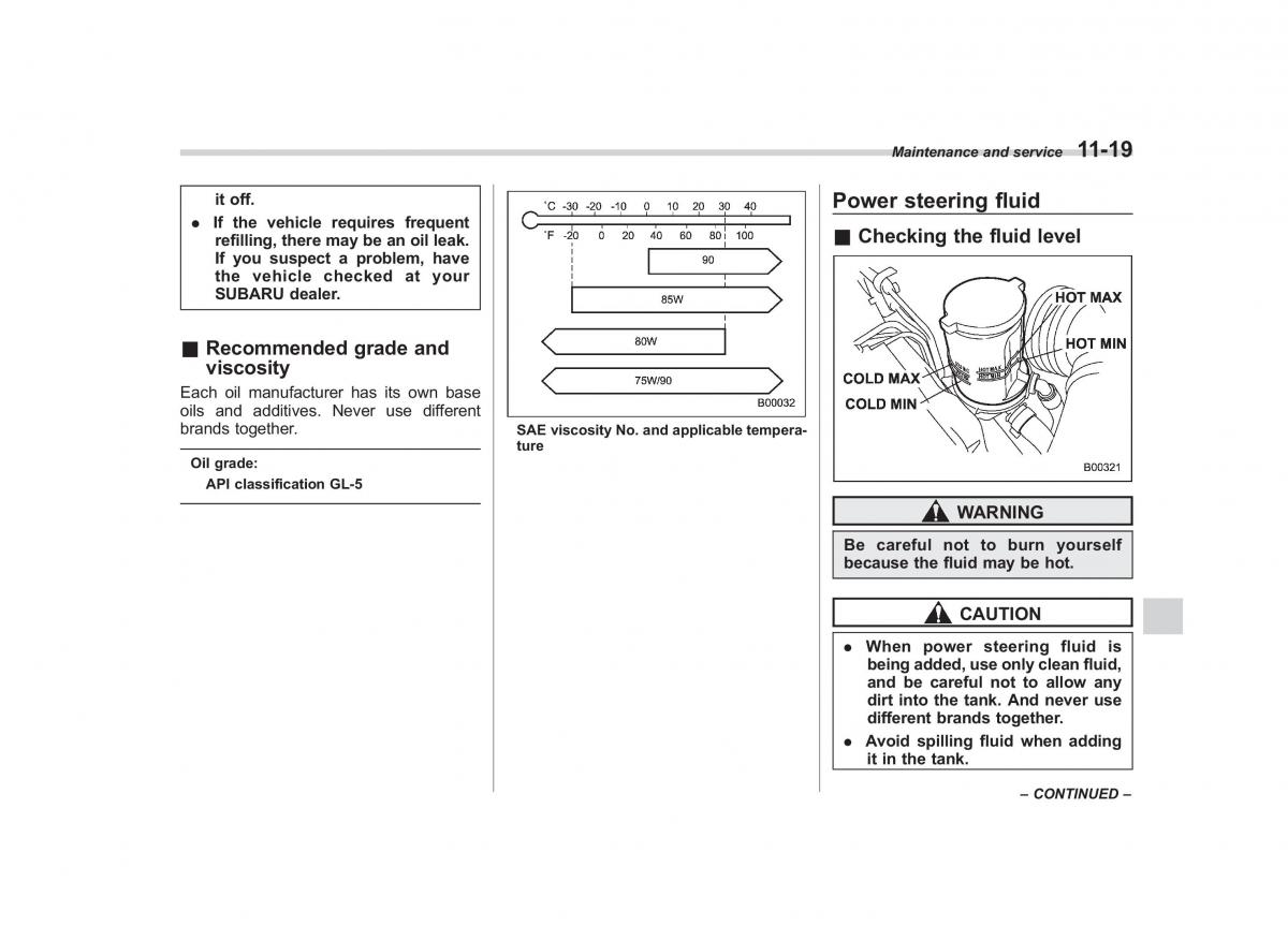 Subaru Tribeca owners manual / page 350