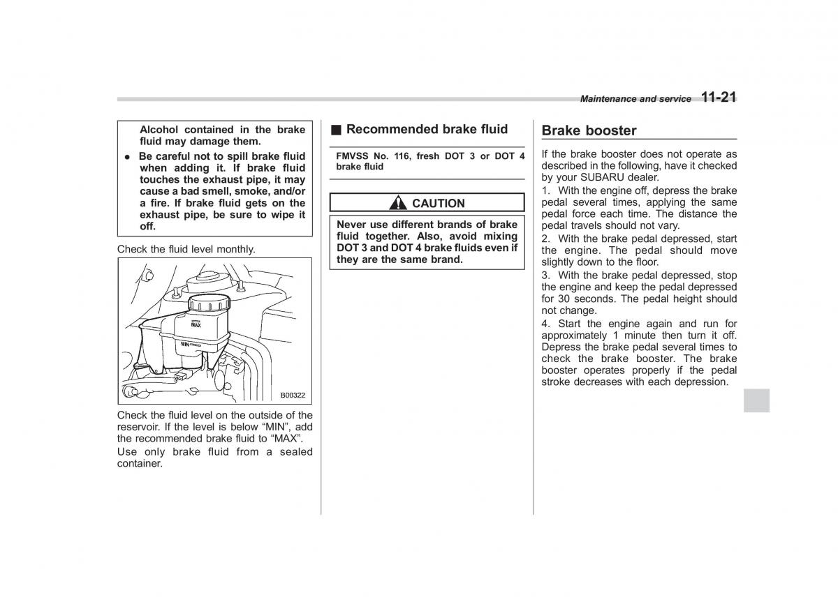 Subaru Tribeca owners manual / page 352