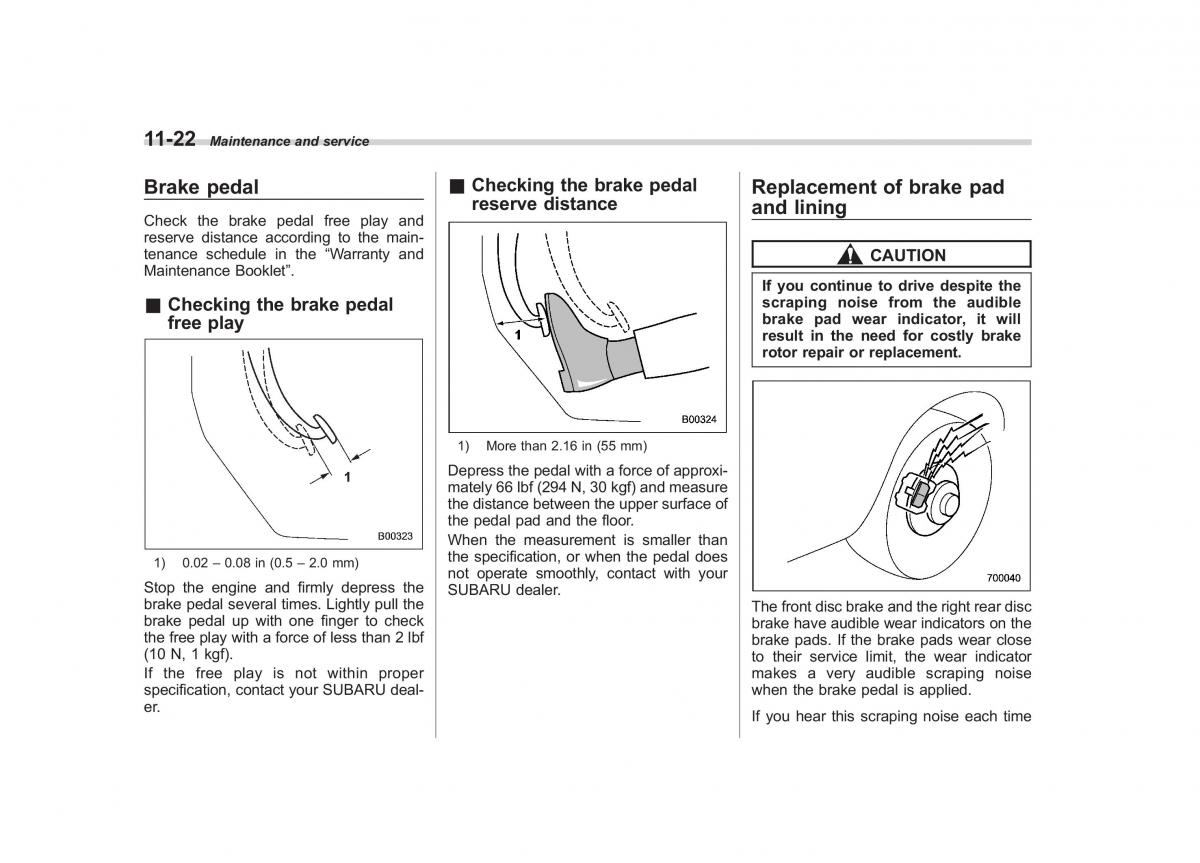 Subaru Tribeca owners manual / page 353