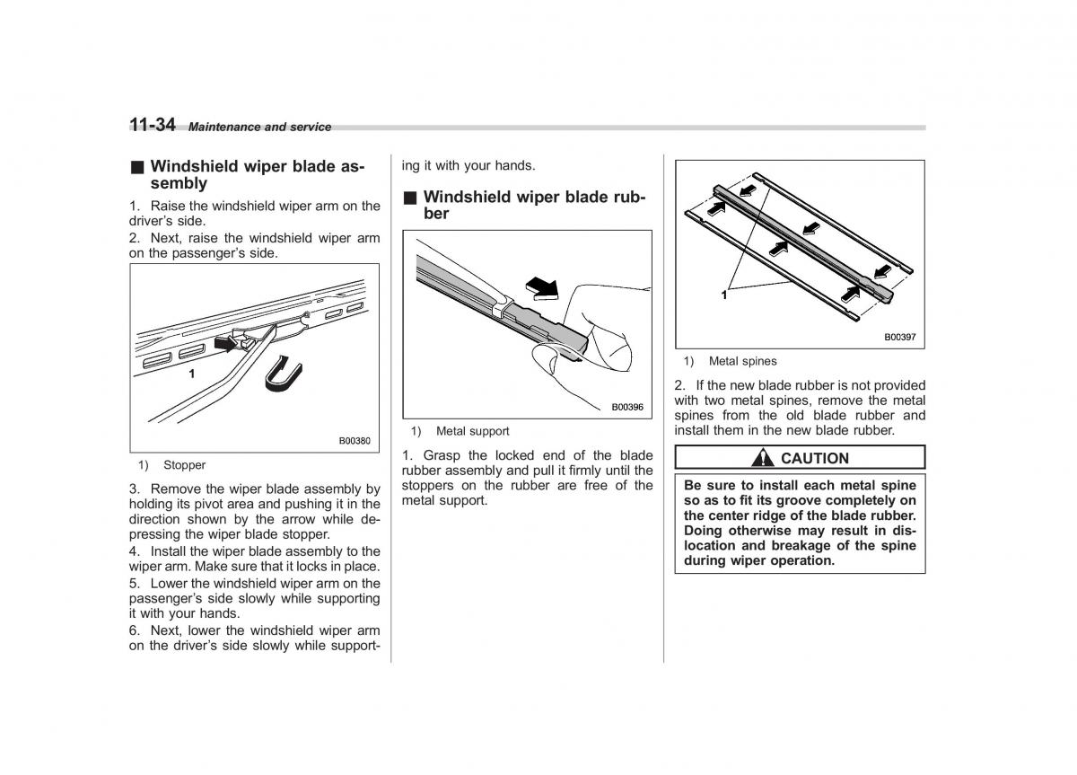 Subaru Tribeca owners manual / page 365