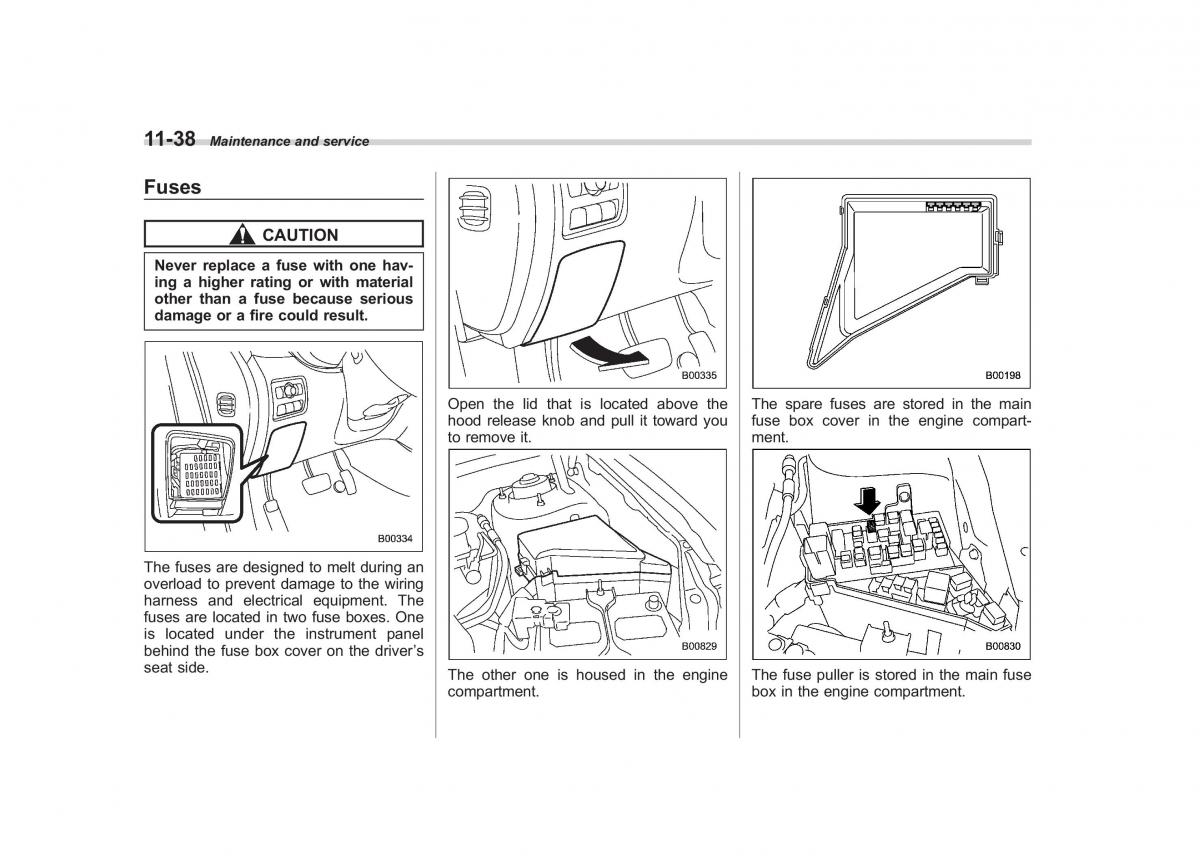 Subaru Tribeca owners manual / page 369