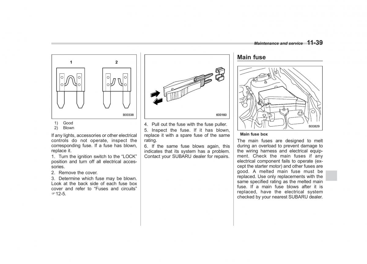 Subaru Tribeca owners manual / page 370