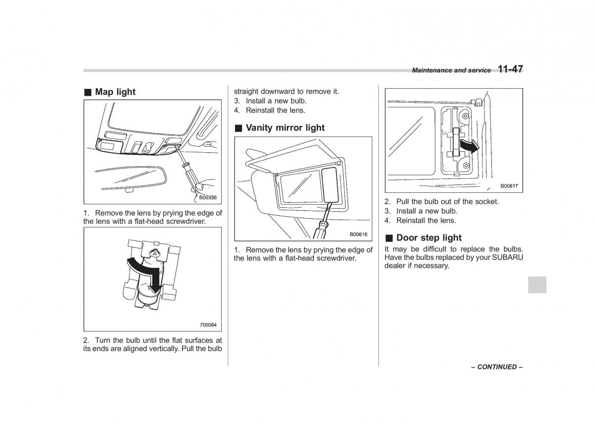 Subaru Tribeca owners manual / page 378