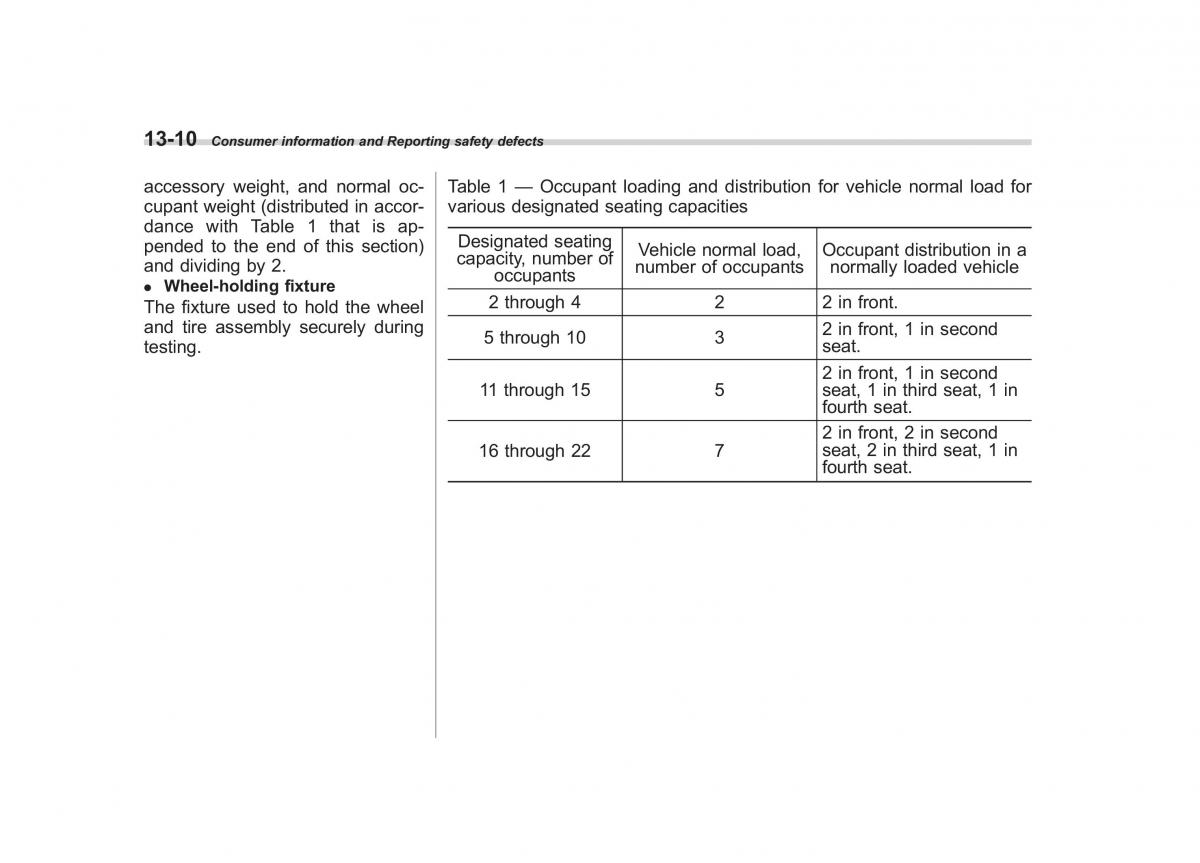 Subaru Tribeca owners manual / page 401