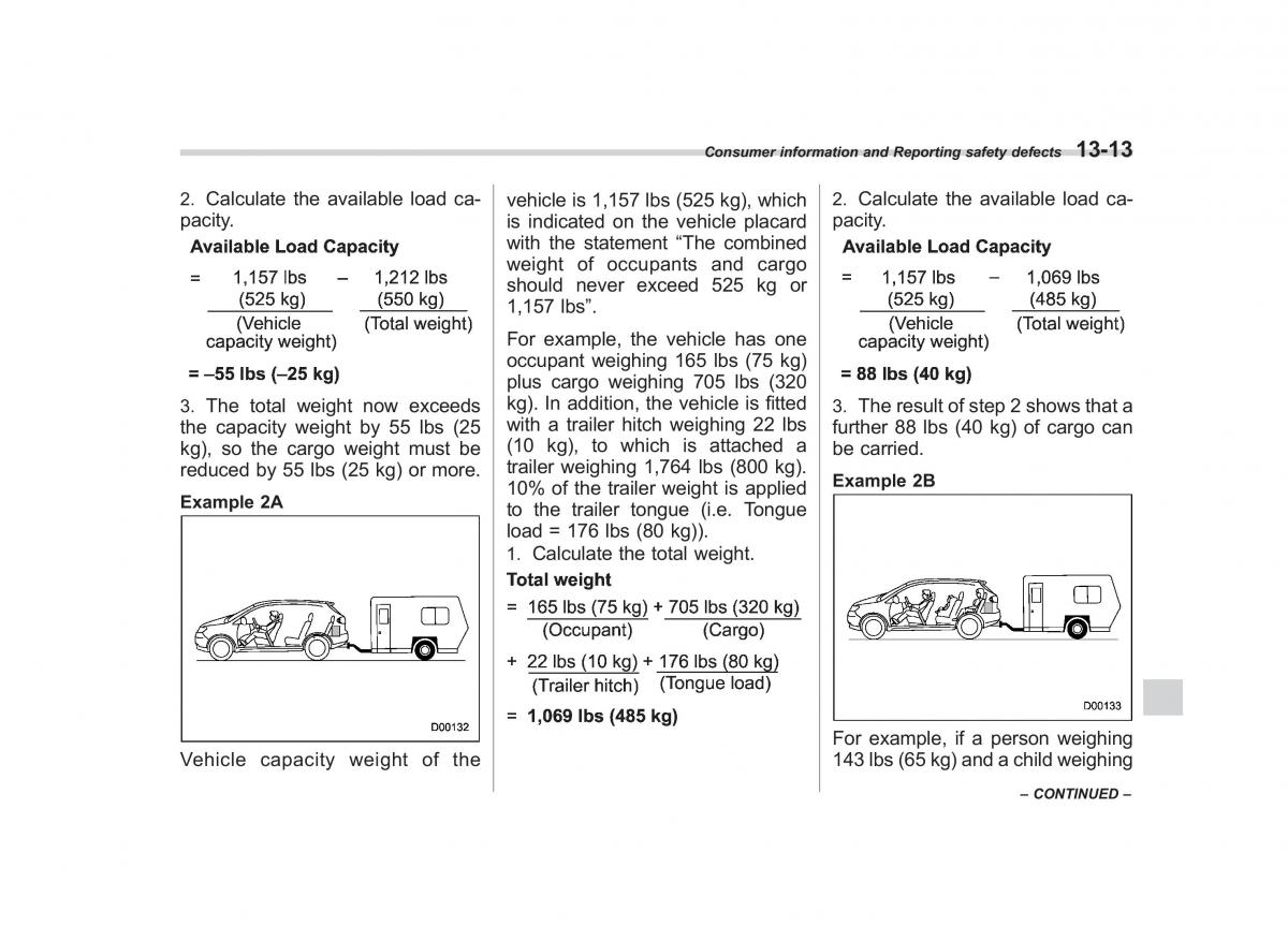 Subaru Tribeca owners manual / page 404