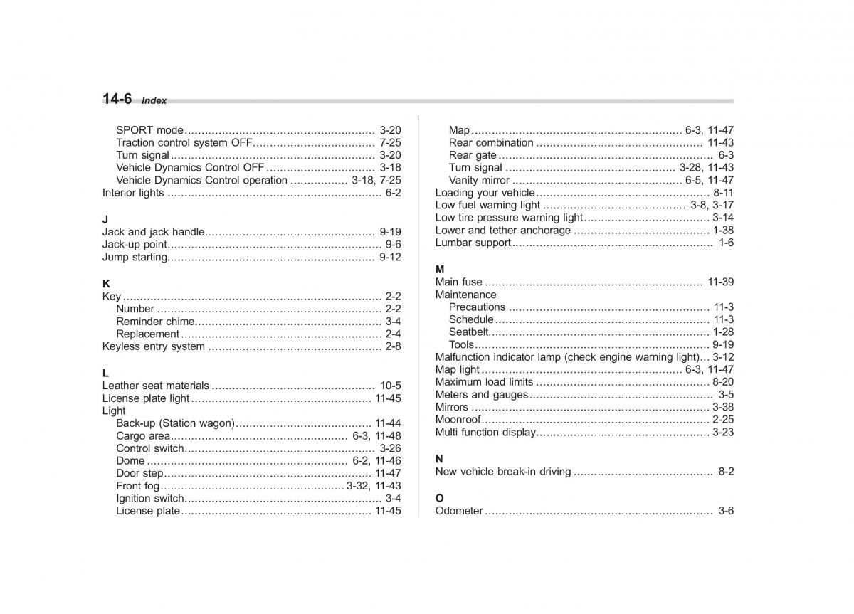 Subaru Tribeca owners manual / page 415