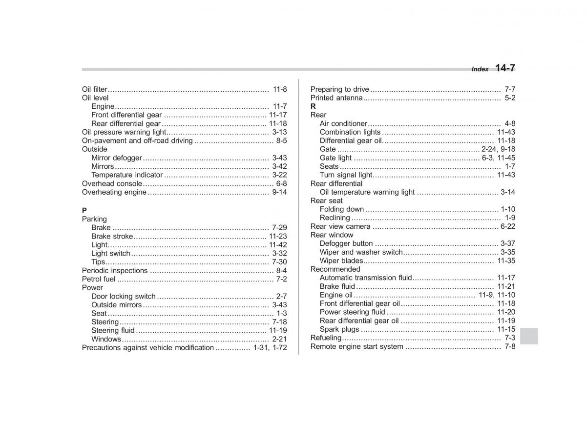 Subaru Tribeca owners manual / page 416