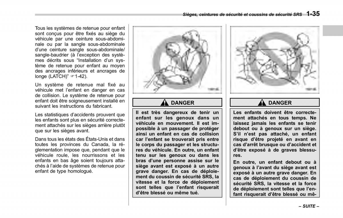 Subaru Tribeca manuel du proprietaire / page 65