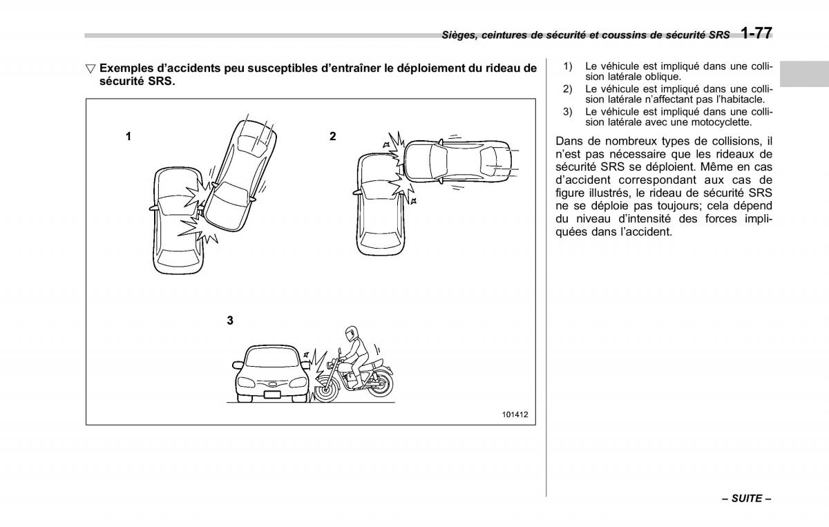 Subaru Tribeca manuel du proprietaire / page 107