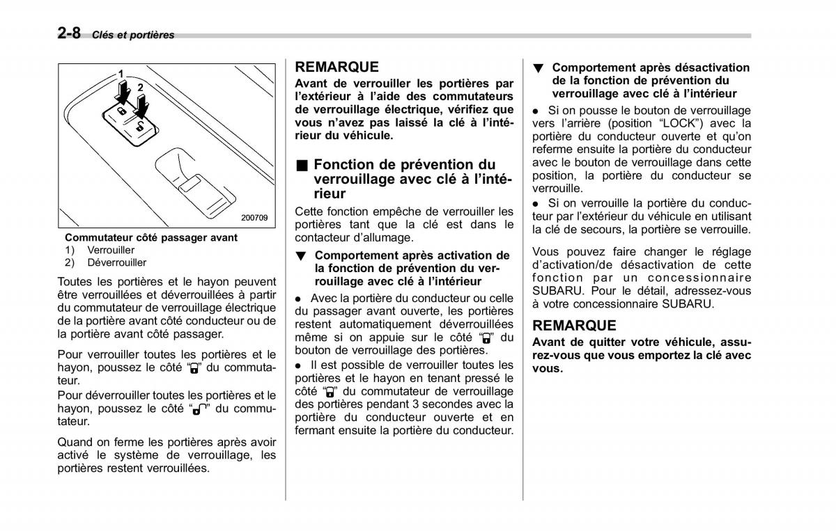 Subaru Tribeca manuel du proprietaire / page 120