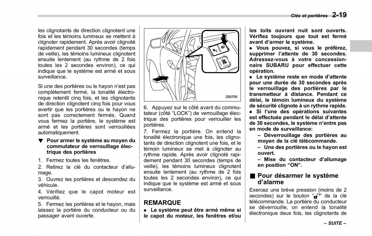 Subaru Tribeca manuel du proprietaire / page 131