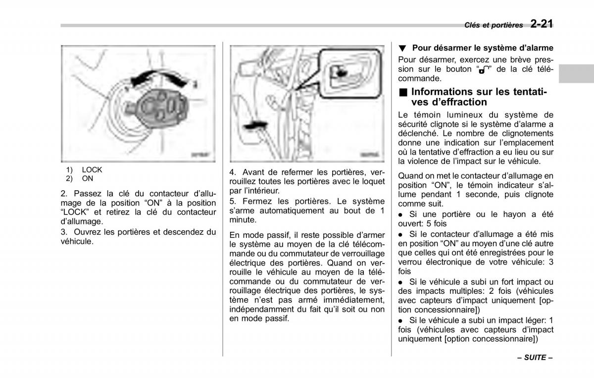 Subaru Tribeca manuel du proprietaire / page 133