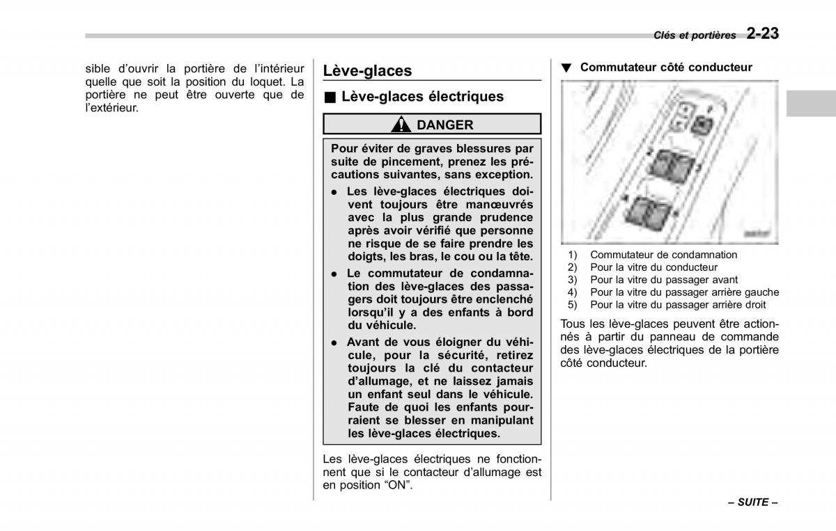 Subaru Tribeca manuel du proprietaire / page 135