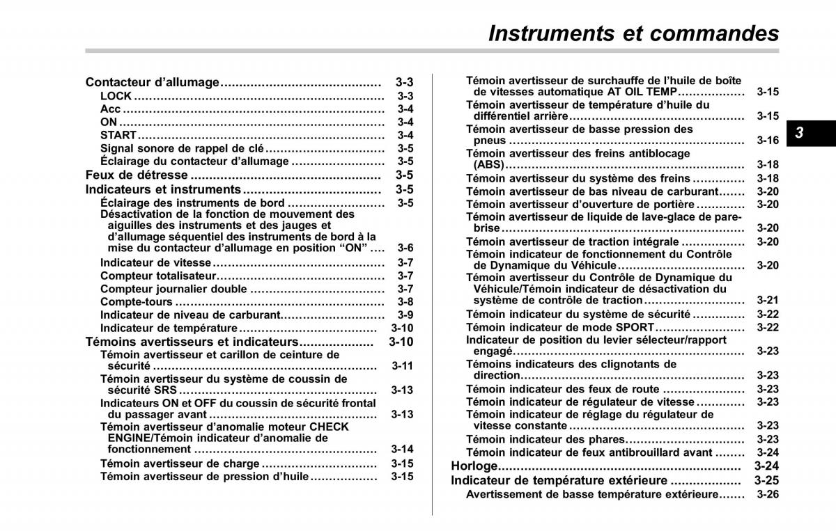 Subaru Tribeca manuel du proprietaire / page 143