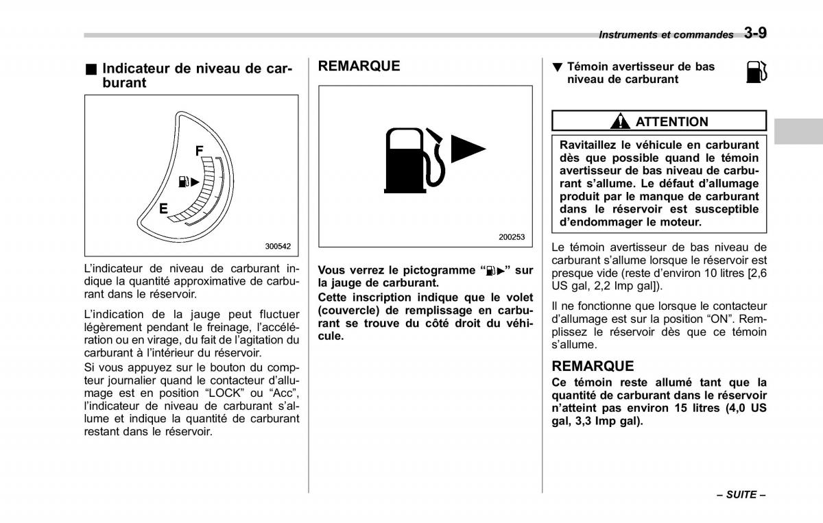 Subaru Tribeca manuel du proprietaire / page 151