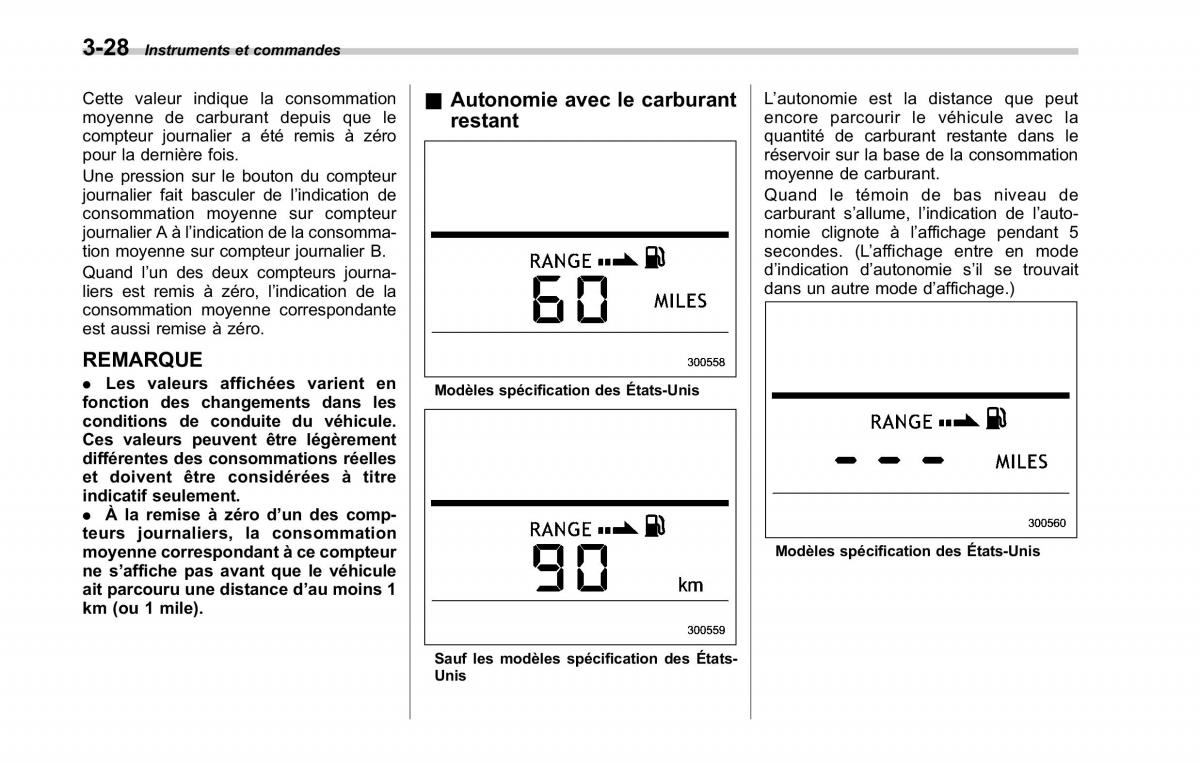 Subaru Tribeca manuel du proprietaire / page 170