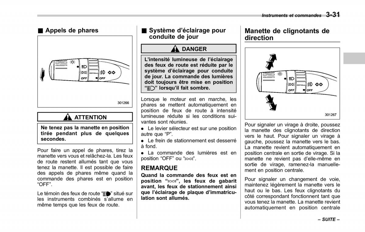 Subaru Tribeca manuel du proprietaire / page 173