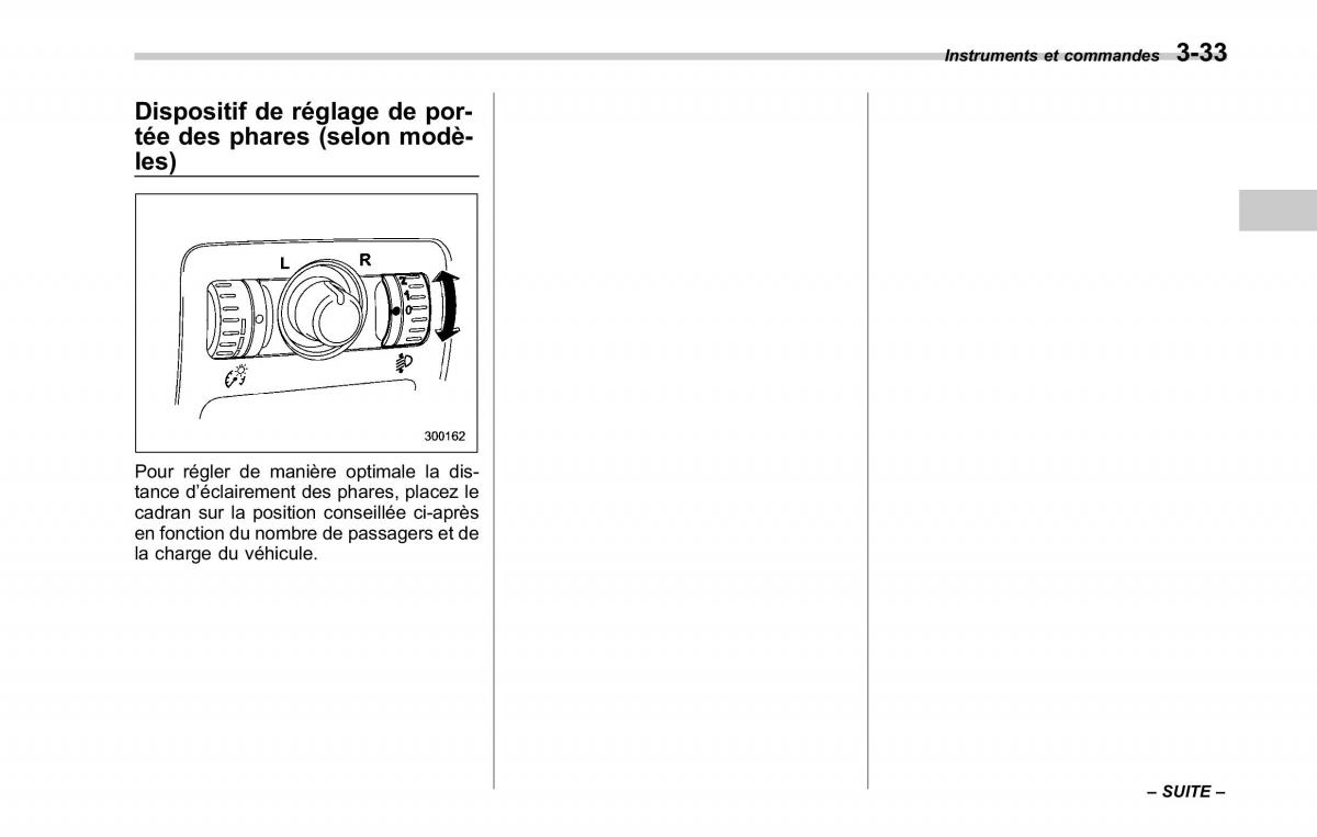 Subaru Tribeca manuel du proprietaire / page 175