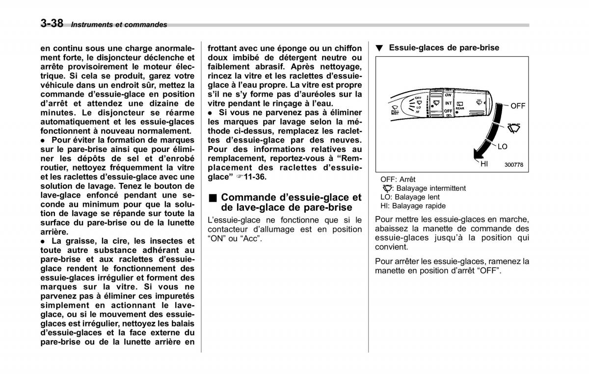 Subaru Tribeca manuel du proprietaire / page 180