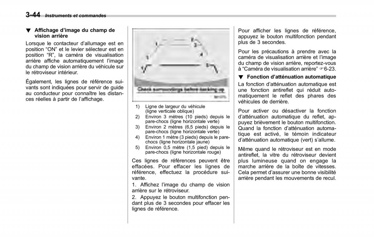 Subaru Tribeca manuel du proprietaire / page 186