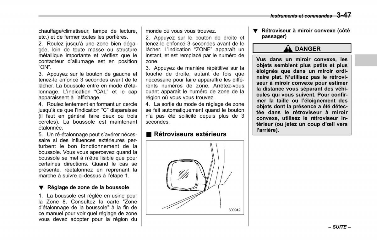 Subaru Tribeca manuel du proprietaire / page 189